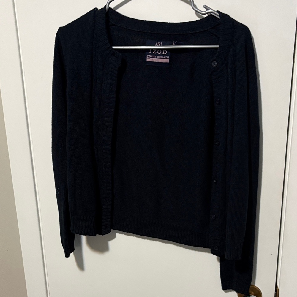 Izod Youth Navy Cardigan Sweater